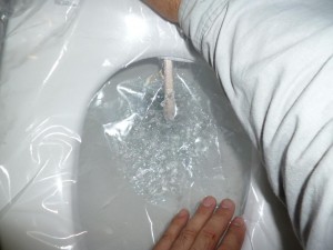 ６．ウォシュレット動作確認中